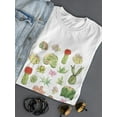 thumbnail image 3 of Beautiful Set Cactus Plants Women T-Shirt, Female Large, 3 of 4