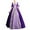 Purple, variant on Women Vintage Gothic Dress Short Sleeve Court Gown Cake Skirt Lace Clashing Maxi Dress,