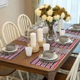 thumbnail image 6 of Placemats Set of 6, USA Colors Stripes Place mats for Dining Table Indoor/Outdoor, Cute Heat Resistant Washable Table Mats(18" x 12"), 6 of 8