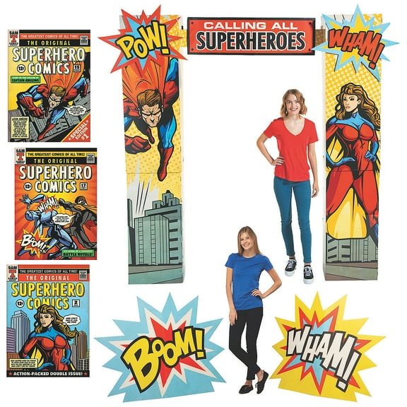 Superhero Decorating Kit - 8 Pieces
