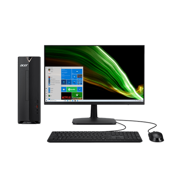 Acer Aspire Desktop with 23.8" Monitor, 10th Gen Intel Core i310105 4