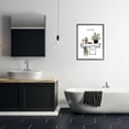 thumbnail image 2 of Stupell Renew Bathroom Botanical Spa Plants Typography Painting Black Framed Art Print Wall Art, 2 of 7