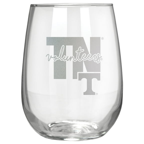 Tennessee Volunteers Etched 17oz. City Stemless Wine Glass
