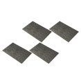thumbnail image 1 of 4pcs vinilo Placemats posavasos plástico Vintage vajilla Picnic Mat negro Gris Sunnimix Manteles individuales, 1 of 8
