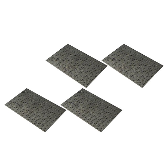 4pcs vinilo Placemats posavasos plástico Vintage vajilla Picnic Mat negro Gris Sunnimix Manteles individuales