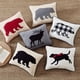 thumbnail image 5 of Bear Twill Decorative Pillow Black, 5 of 10