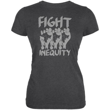 Fight Inequity Raised Fists Juniors Soft T Shirt