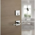 thumbnail image 2 of Kwikset 258Sqt-26S Downtown Square Contemporary Low Profile Single Cylinder Smartkey Deadbolt with 6Al Latch and Rcs Strike Ka3 Bright Chrome Finish, 2 of 7