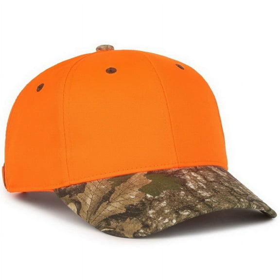 Outdoor Cap 202IS Blaze with Camo Visor Cap-Blaze/Realtree® APX®