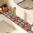 thumbnail image 2 of Yayeee Faucet Mat for Kitchen Sink 30" Diatomite Long Splash Guard Pad, Colorful Floral Pattern, 2 Pack, 2 of 7