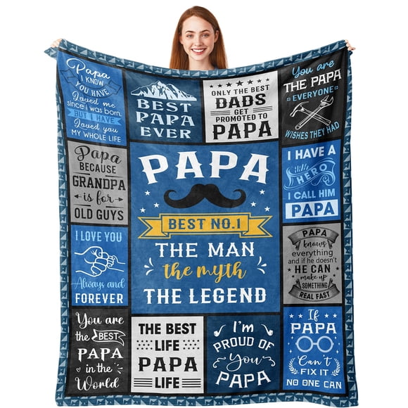 Manta Pubrave Papa Best Papa Ever Gift 150 x 125 cm