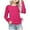 Hot Pink, variant on Tshirts for Girls Boys Purple Long Sleeve Shirt Tween Crew Neck Basic Tops Fall Tops Girls Tops Size 13-14 Years