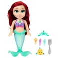 thumbnail image 5 of Disney Princess The Little Mermaid 14 inch Tall Singing Bath Time Play Ariel Doll and Flounder, 5 of 10