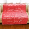 thumbnail image 5 of Gifts for Mom Mother's Day, Personalized Throw Blanket Birthday Gifts to My Mom, Gift for Mom from Daughter Son, Ultra-Soft Micro Flannel Blankets Soft Bedding Sofa, 5 of 5