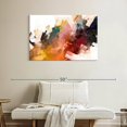thumbnail image 2 of Elephant Stock Large Abstract Oil Wall Art - Horizontal Canvas Wall Art - Living Room Wall Decor - Abstract Canvas - Beige And Red Decor - 39" x 26", 2 of 4