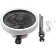 thumbnail image 2 of Portable Rechargeable Tripod Fan, USB Tripod Camping Fan Strong Wind Power Lightweight Gray   For Hiking, 2 of 8