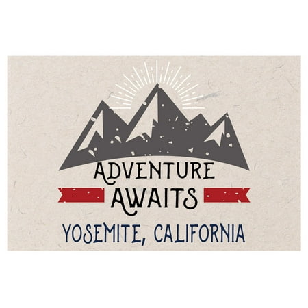 

Yosemite California Souvenir 2x3 Inch Fridge Magnet Adventure Awaits Design