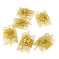 thumbnail image 1 of Cajas de regalo de almohada de flores de 6 piezas Sunnimix favores de fiesta de cumpleaños de boda Oro, 1 of 8