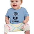 thumbnail image 1 of Smartprints Infants Graphic Bodysuit - My Mom Is My Valentine - Regular Fit 100% Cotton, 1 of 4