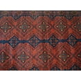 thumbnail image 3 of Ahmedani Linen Afghan Khal Muhamadi Dark Red Rectangle Adult Home Decor Living Room & Bedroom Area Rug Hand Knotted Wool Carpet (6.5x4.0) Foot, 3 of 9
