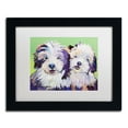 thumbnail image 2 of Trademark Fine Art "Litter Mates" Canvas Art by Pat Saunders-White, White Mat, Black Frame, 2 of 4