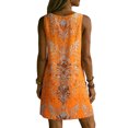 thumbnail image 6 of WAGUTH Women's Floral Print Mini Dresses Sleeveless V-Neck Shift Dress Boho Casual Summer Everyday & Beach Sundress with Side Pockets, 6 of 6