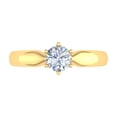 thumbnail image 3 of 1/2 Carat 6-Prong Set Diamond Solitaire Engagement Ring in 14K Yellow Gold (Ring Size 9.5), 3 of 5