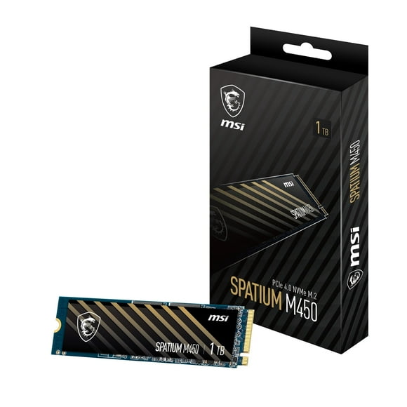 MSI SPATIUM 1TB PCI Express NVMe 4.0 x4 Internal Solid State Drive (SM450N1TB)