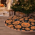 thumbnail image 5 of Rateoe Halloween Pumpkins Pattern Christmas Tree Skirt with Ties, Christmas Tree Decorations, Farmhouse Christmas Decor Xmas Holiday Decorations-36", 5 of 6