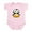 Petal Pink, variant on CafePress - Baby Penguin Infant Bodysuit - Baby Light Bodysuit, Size Newborn - 24 Months