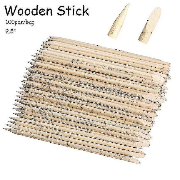 100pcs 2.5 Pulgadas Stick Remover Tool-Cuticle Pusher-cuticle Pusail Cuticle