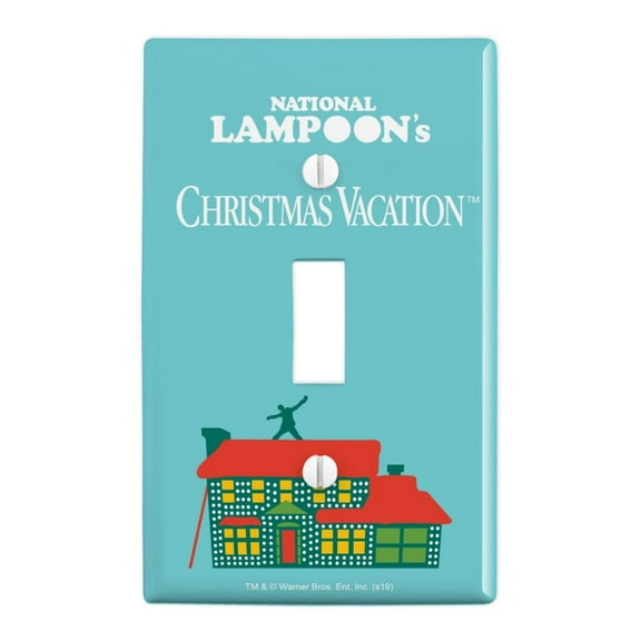 Christmas Vacation Griswold House Logo Plastic Wall Decor Toggle Light Switch Plate Cover