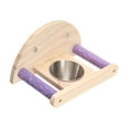 thumbnail image 2 of Penca de loros de pájaros con tazas de alimentación de accesorios de jaula de pájaros para conures Budgie sin espejo, 2 of 8