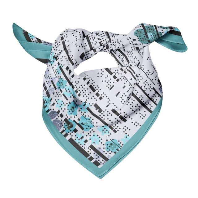 Bimba Womens Square Head Bandanas Summer Neck Wrap Scarf-40 x 80 Inches