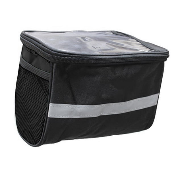 Bolsa de cuadro frontal de bicicleta bolsa de almacenamiento de bicicleta de gran capacidad accesorios reflectantes para bicicleta