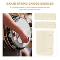 thumbnail image 2 of White ABS Banjo String Nuts for Better Tone and Vibration 2Pcs, 2 of 8