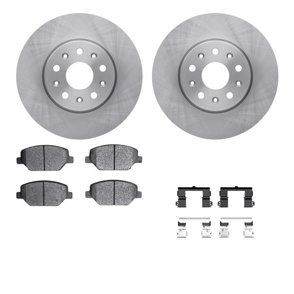 Dynamic Friction Company Front Brake Rotors with 5000 Advanced Brake Pads includes Hardware 6512-47259