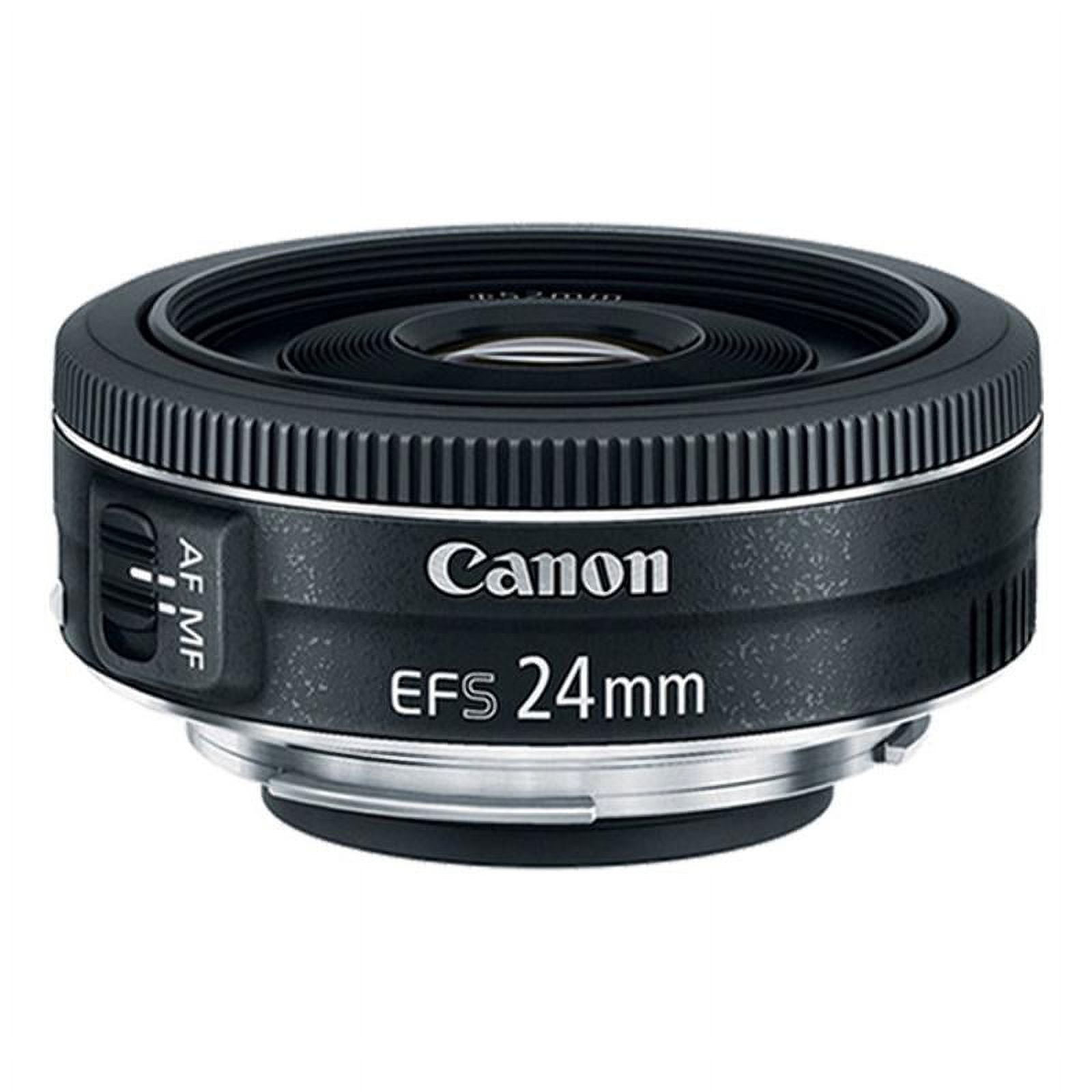 Canon EF-S 24mm f/2.8 STM Lens with Accessory Kit For Canon EOS Rebel T3,  T3i, T5, T5i, and SL2