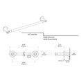 thumbnail image 5 of Gatco 4680 Channel Brass Towel Bar, 24-Inch, Chrome, 5 of 5