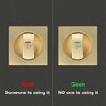 thumbnail image 2 of Gold Pocket Door Lock Contemporary Privacy Square Pocket Door Hardware Flush, 2 of 8