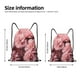 thumbnail image 2 of Fotbe Delicate Pink Carnations Bolsa Mochila con Cordón Estampada, Bolsa de Gimnasio Deportiva, Bolsa Cinch, Bolsa con Cordón para Hombres y Mujeres-Small, 2 of 6