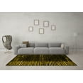 thumbnail image 3 of Ahgly Company Machine Washable Indoor Rectangle Abstract Yellow Modern Area Rugs, 8' x 10', 3 of 4