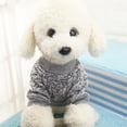 thumbnail image 3 of Walbest Pet Dog Classic Knitwear Sweater Warm Winter Puppy Pet Coat Soft Sweater Clothing for Small Dogs (XS, Grey), 3 of 7
