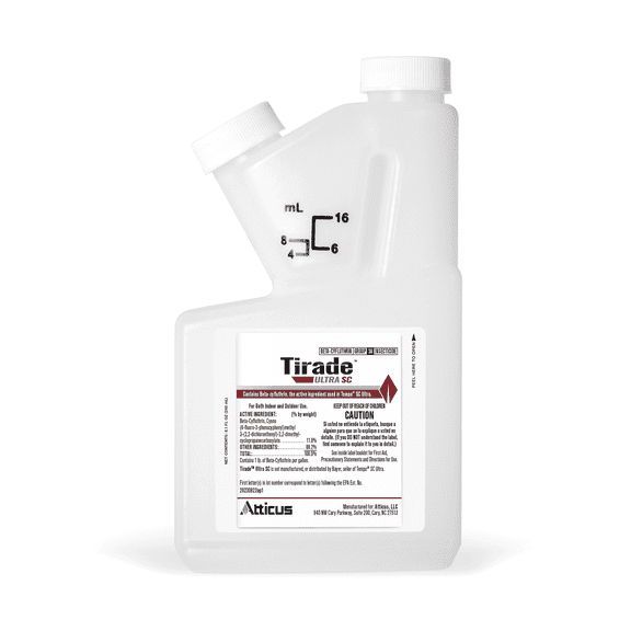 Tirade Ultra SC Insecticide (240 ml) by Atticus - (Compare to Tempo Ultra SC) - Beta-Cyfluthrin Pest Control for Indoor and Outdoor Use