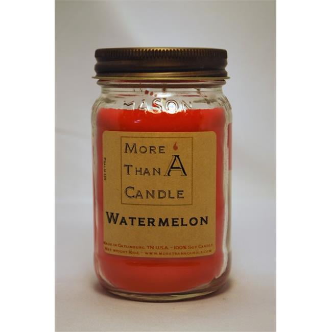 Fruity Scented Candle Mason Jar Candle 16 oz Watermelon Candle Soy Candle Strongly Scented Candle