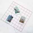 thumbnail image 5 of Uxcell 16"x16" Wire Grid Panel, 1 Pack Wall Grid Panels Board Photo Display Decor Hanging Organizer, Pink, 5 of 5
