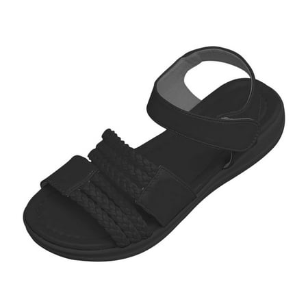 

Wedge Sandals for Women Ladies Open Toe Faux Leather Sandals Easy Fasten Roman Sandals Peep Toe Ankle Strap Summer Shoes for Walking Hiking Outdoors & Trekking