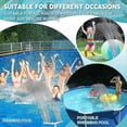 thumbnail image 4 of 2 Heads Swimming Pool Fountain, Swimming Pool Decoration Waterfall Fountain for Swimming Pool, Swimming Pool Fountains for 1.5" Swimming Pool, Outdoor, 4 of 5