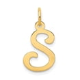 thumbnail image 1 of Diamond2Deal 14K Yellow Gold Letter S Initial Charm Pendant for Women, 1 of 6