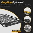 ARKSEN 84" x 50" x 6" PerfectWide Roof Rack Cargo Basket 150 lb